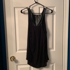 Black flowy tank top